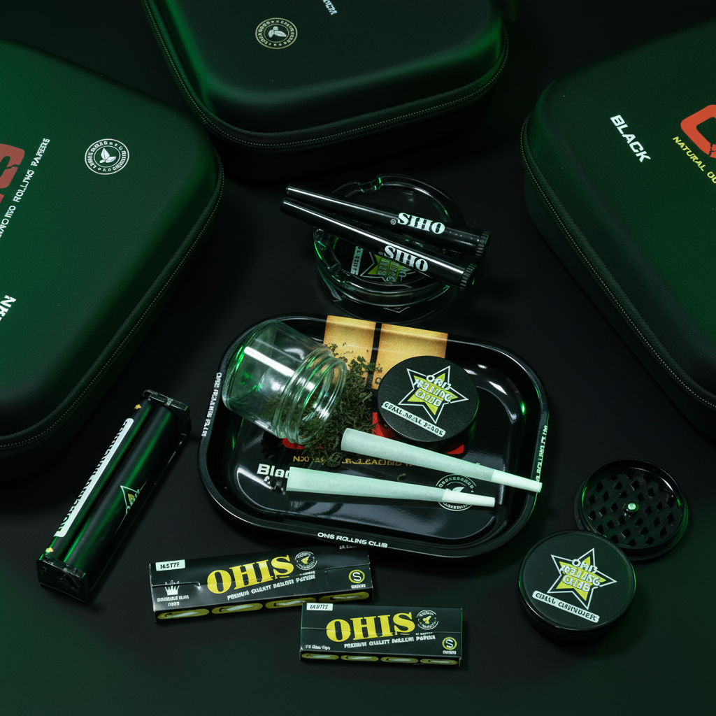 Black Smoking Kit Collection Kush Avenue style