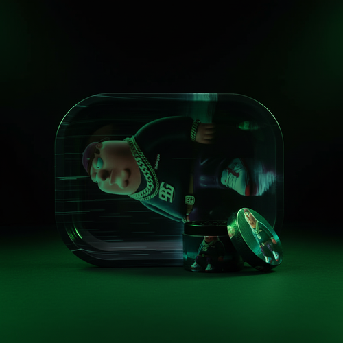 Peter Griffin Rolling Tray and Grinder Set