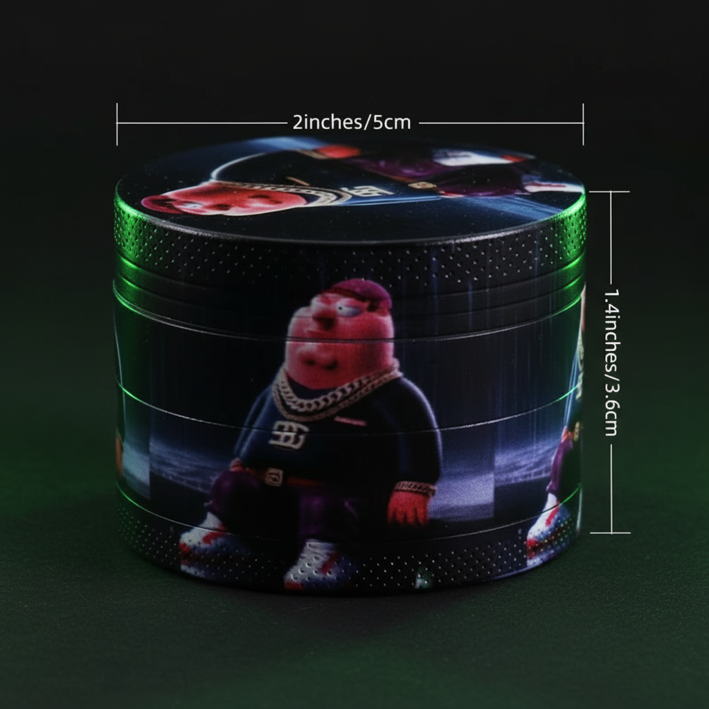 Peter Griffin Grinder with measurements