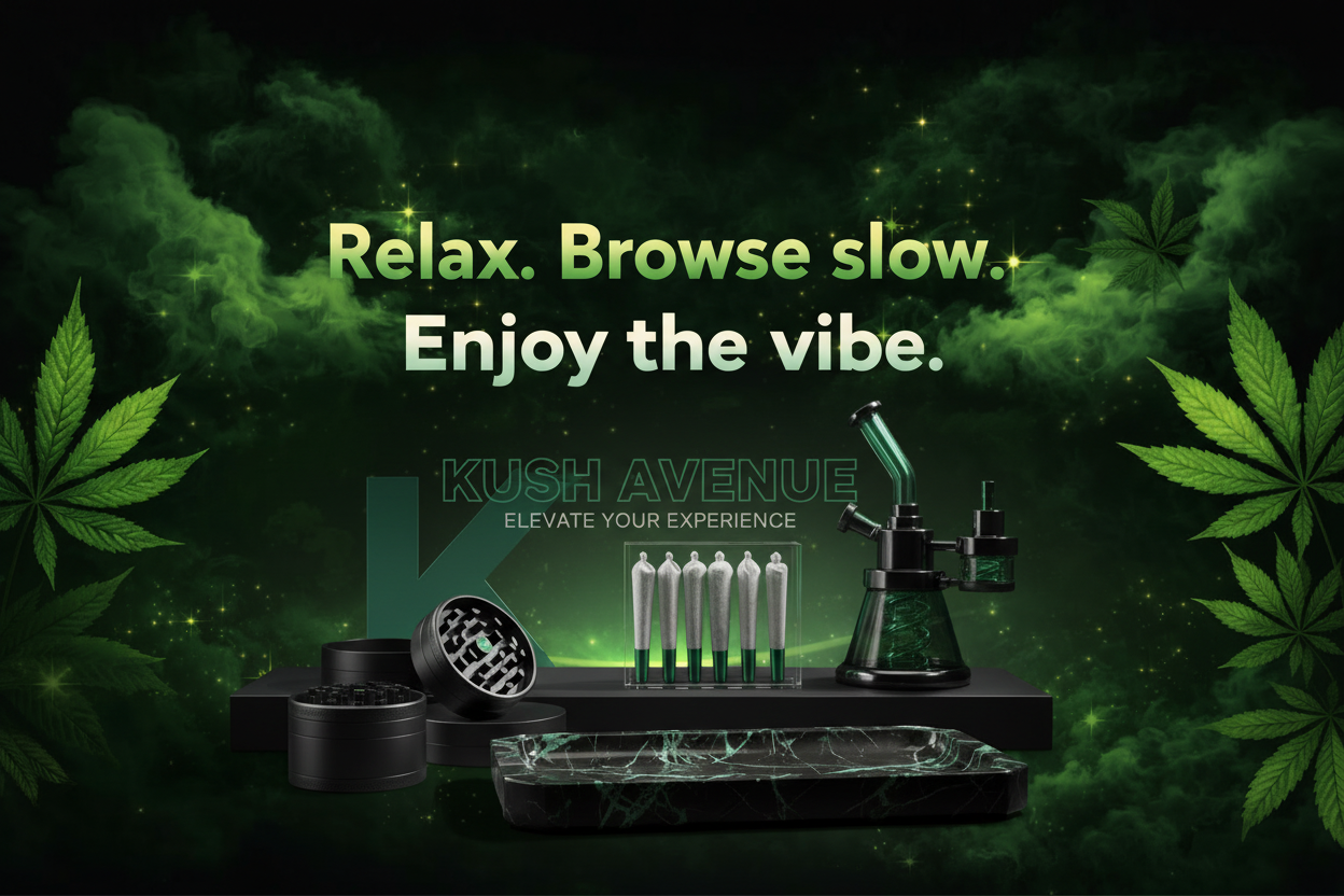 Kush Avenue hero banner - clean version